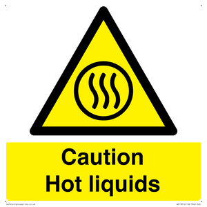 Caution hot liquids